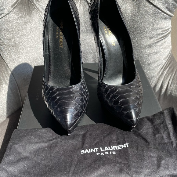 Saint Laurent Python 105 Janis Heels - Picture 3 of 6